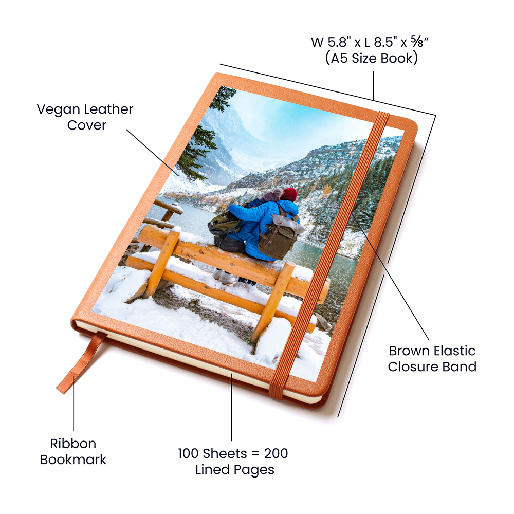 Personalized Leather Journal with Custom Photo - Maple Inspirations