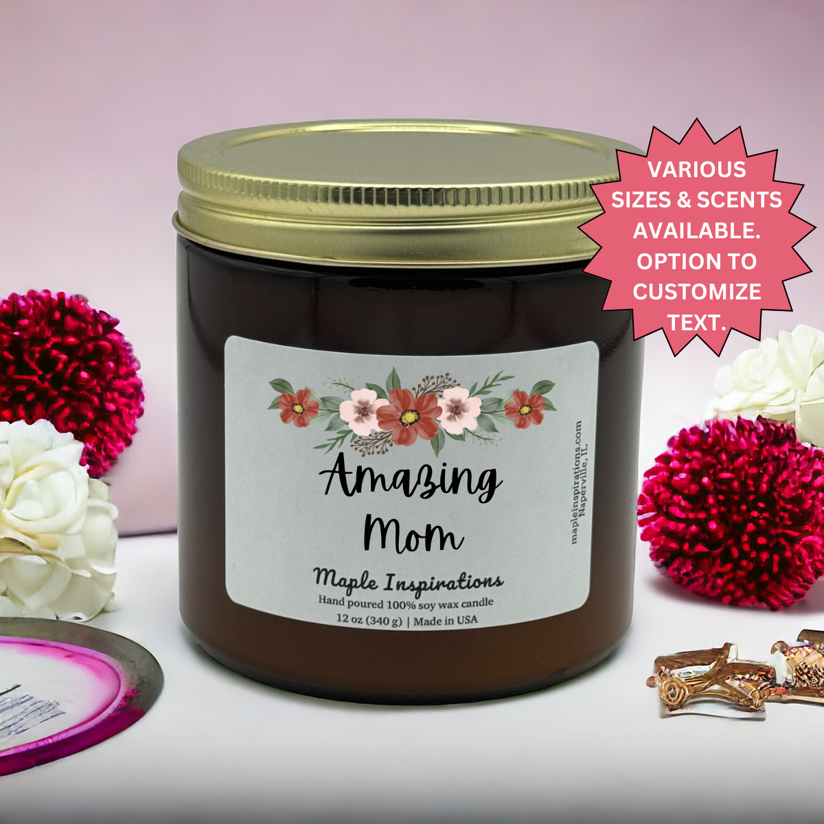 Amazing Mom Candle For Mom, Mother's Day Gift, Gift For Mom, Mothers Day Candle, Mom Birthday Gift