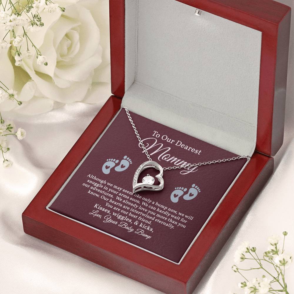 Forever Love Necklace For Our Dearest Mommy,  Pregnant Gift, New Mother Gift, Gift For Mom To Be