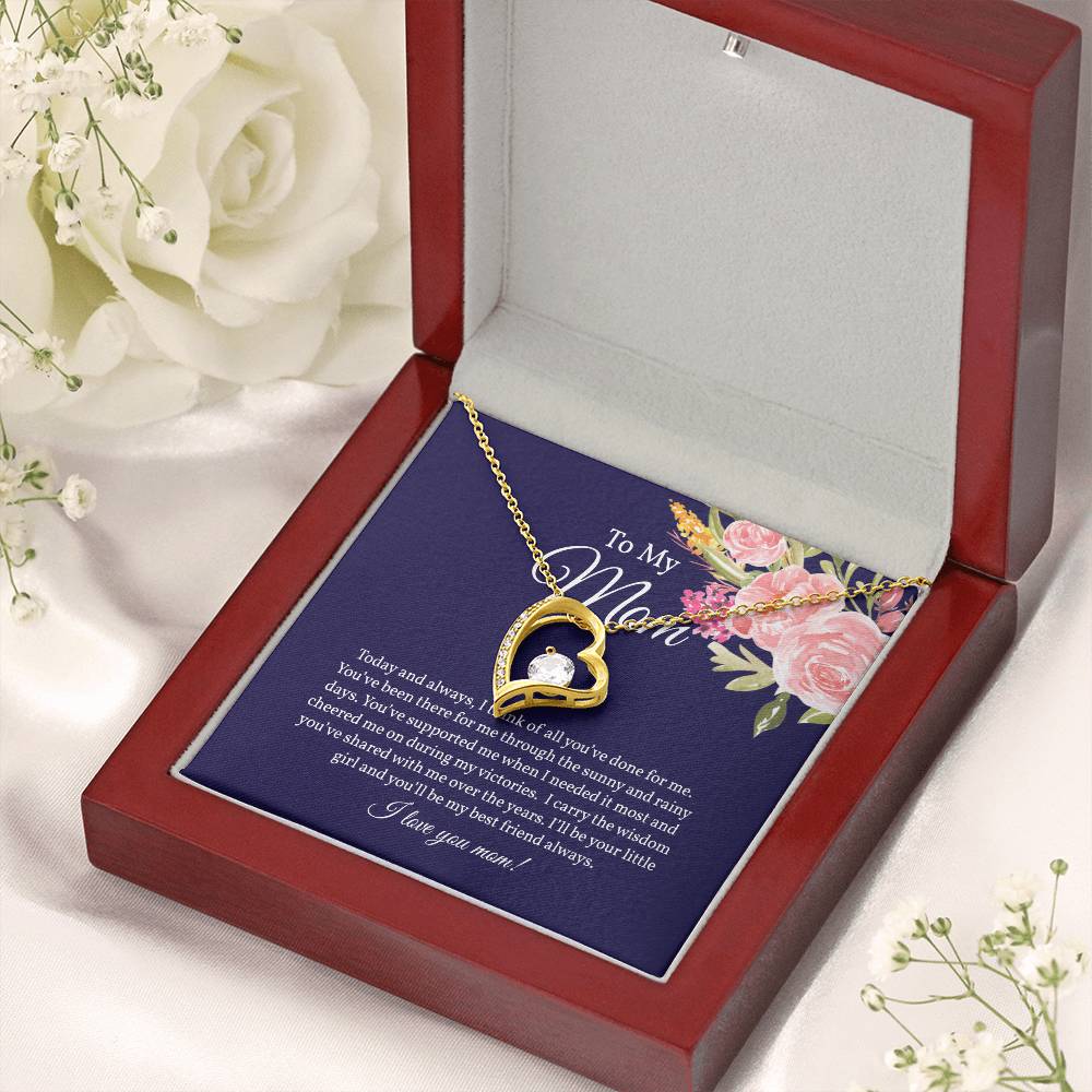 Gift from Daughter for Mom, Forever Love Necklace for Mom