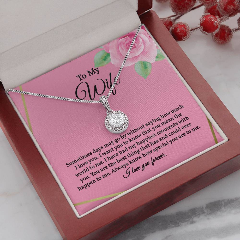 To My Wife, Gift for Wife, Necklace for Wife, Eternal Hope Necklace for Wife