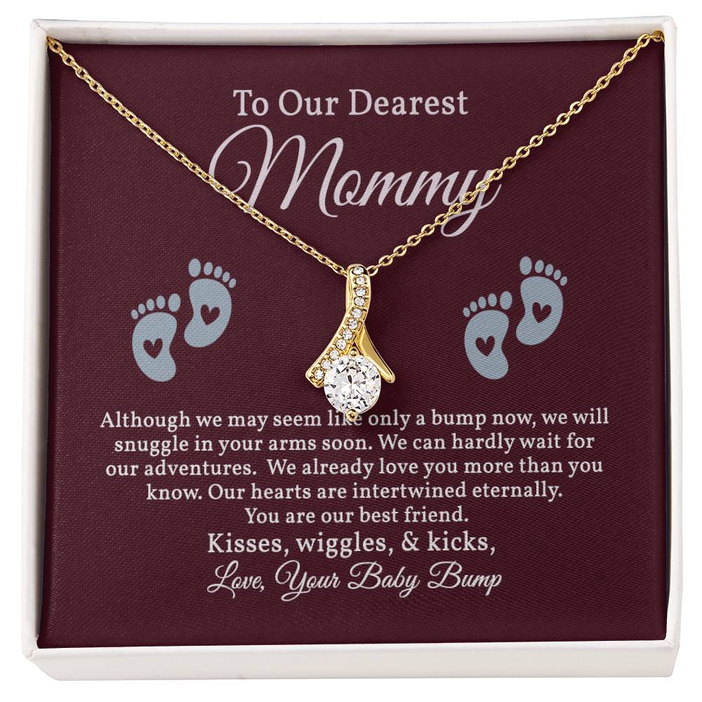 Alluring Beauty Necklace For To Our Dearest Mommy, Baby Shower Gift, Mom To Be Gift, New Mom Necklace