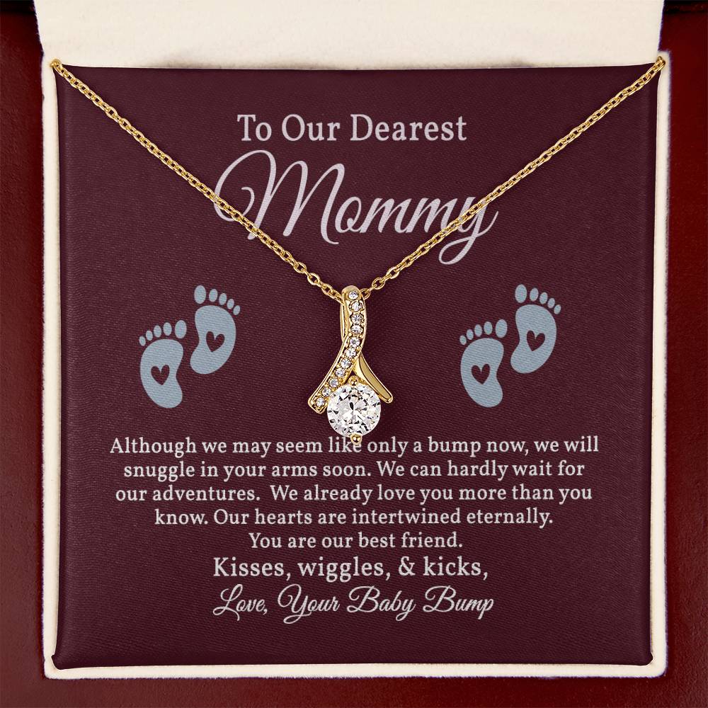 Alluring Beauty Necklace For To Our Dearest Mommy, Baby Shower Gift, Mom To Be Gift, New Mom Necklace