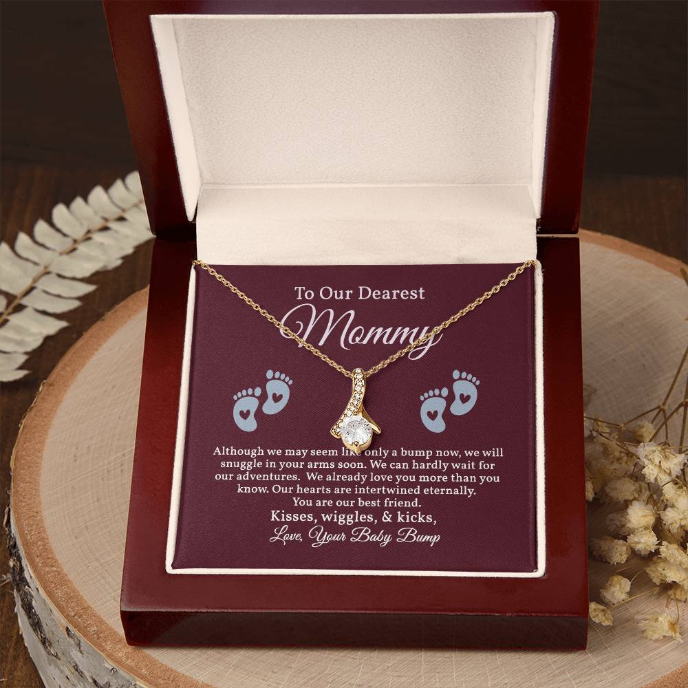 Alluring Beauty Necklace For To Our Dearest Mommy, Baby Shower Gift, Mom To Be Gift, New Mom Necklace