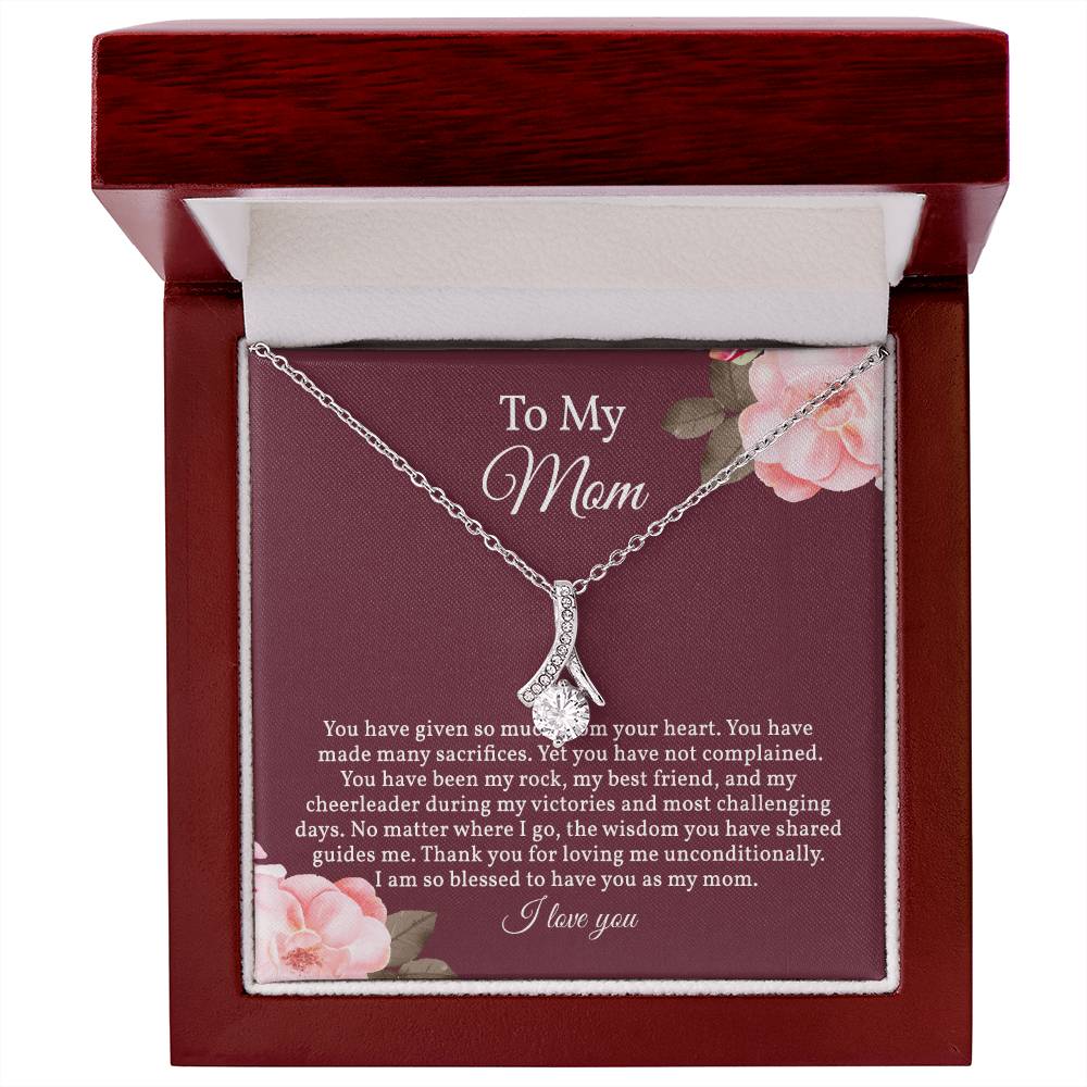 Alluring Beauty Necklace for Mom, Mom Gift from Daughter, Mother Necklace Gift from Son