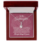 Alluring Beauty Necklace For Goddaughter, Goddaughter Baptism Gift From Godmother