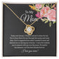 Love Knot Necklace for Mom, Mom and Daughter, Gift from Daughter for Mom,  Necklace gift from Son for Mom