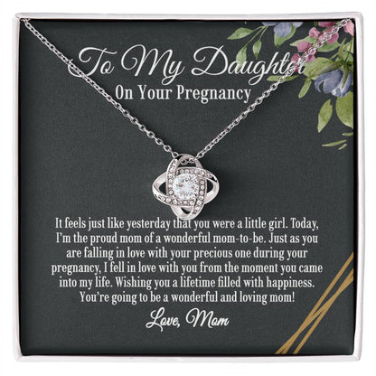 Necklace for  Daughter on Your Pregnancy, Pregnancy Gift, Pregnant Daughter Gift From Mom, Pregnant Gift