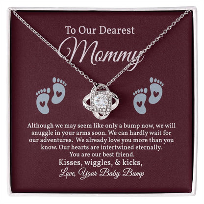 Love Knot Necklace for Our Dearest Mommy, New mom Gift, Pregnancy Gift
