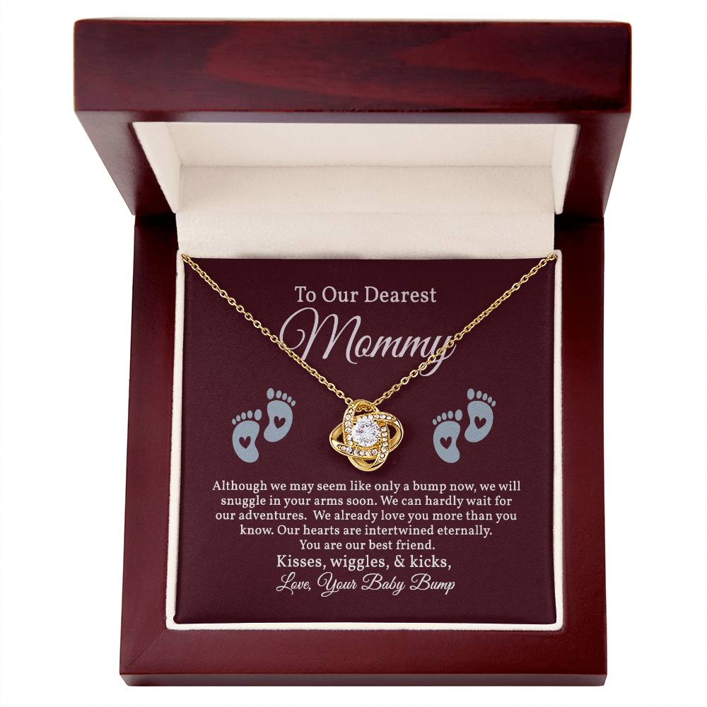 Love Knot Necklace for Our Dearest Mommy, New mom Gift, Pregnancy Gift