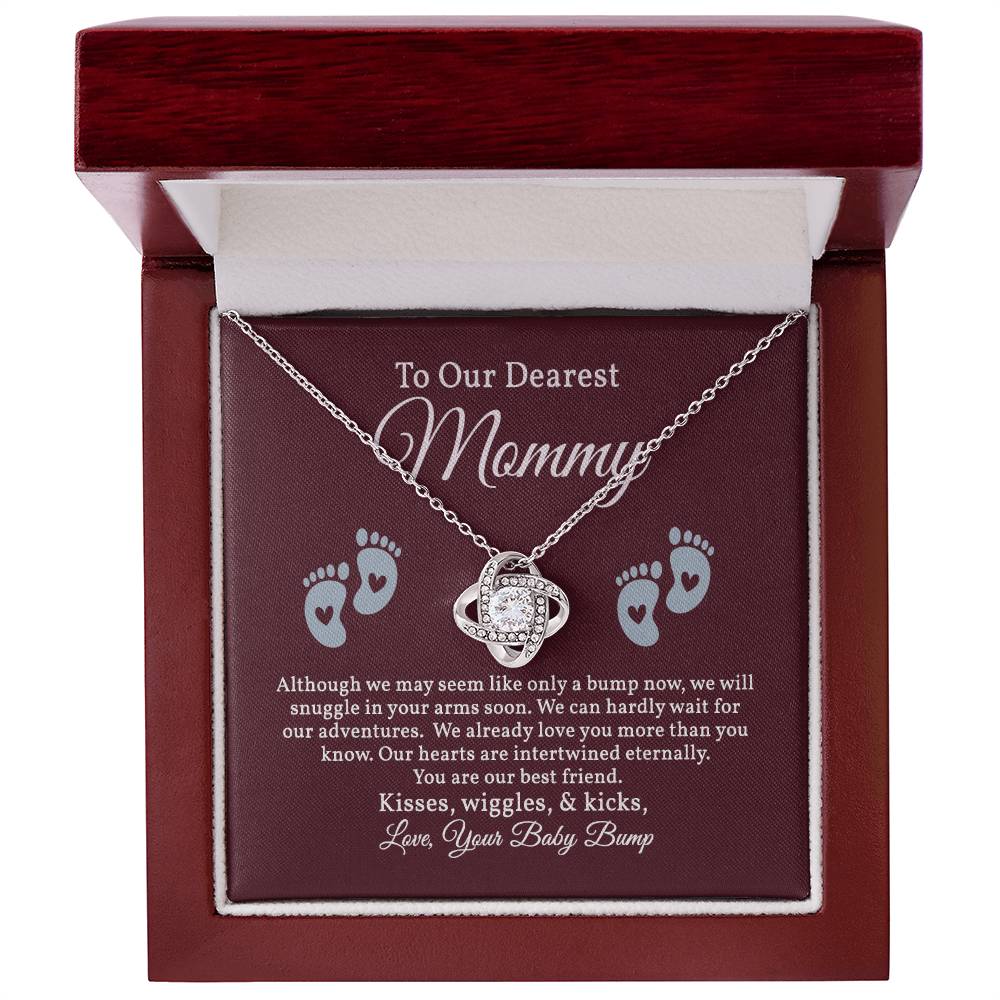 Love Knot Necklace for Our Dearest Mommy, New mom Gift, Pregnancy Gift