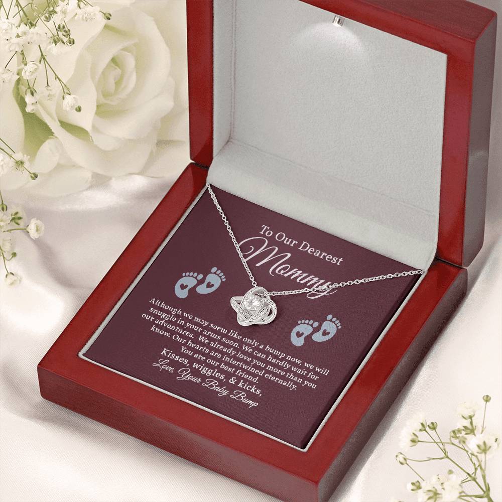 Love Knot Necklace for Our Dearest Mommy, New mom Gift, Pregnancy Gift