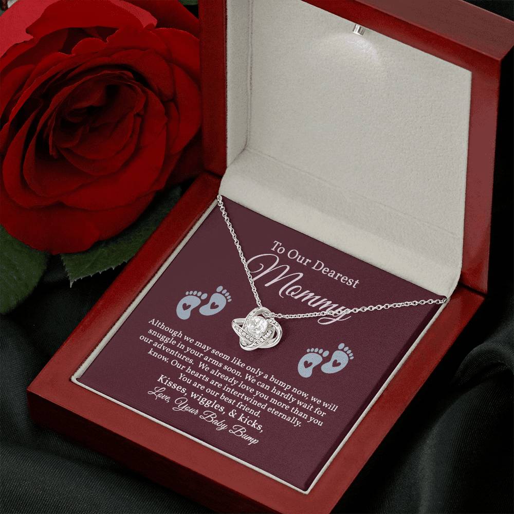Love Knot Necklace for Our Dearest Mommy, New mom Gift, Pregnancy Gift