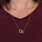 Gift from Daughter for Mom, Interlocking Hearts Necklace for Mom
