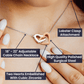 Gift from Daughter for Mom, Interlocking Hearts Necklace for Mom
