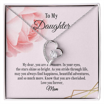Mom and Daughter Forever Love Necklace, Gift for Daughter