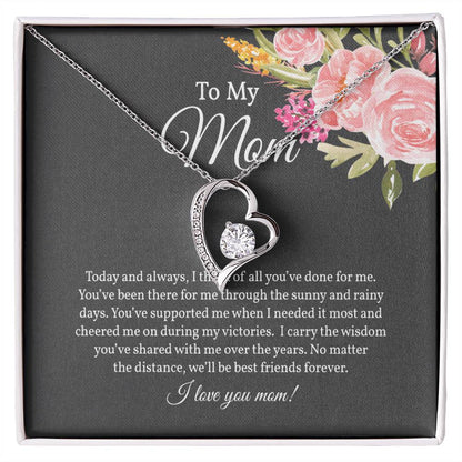 Forever Love Necklace for Mom, Gift from Daughter for Mom, Necklace for Mom,  Gift for Mom from Son
