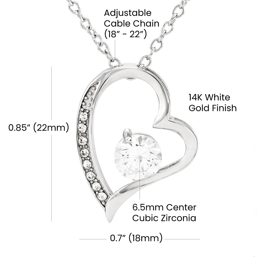 Gift from Daughter for Mom, Forever Love Necklace for Mom