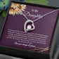 Forever Love Necklace for Daughter, Daughter Birthday / Graduation /  Wedding Gift