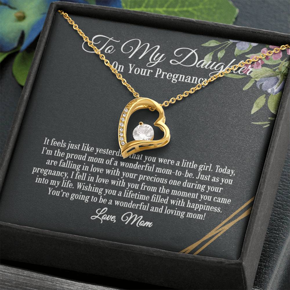 Forever Love Necklace  for Daughter on your Pregnancy, Pregnancy Gift, Baby Shower Gift