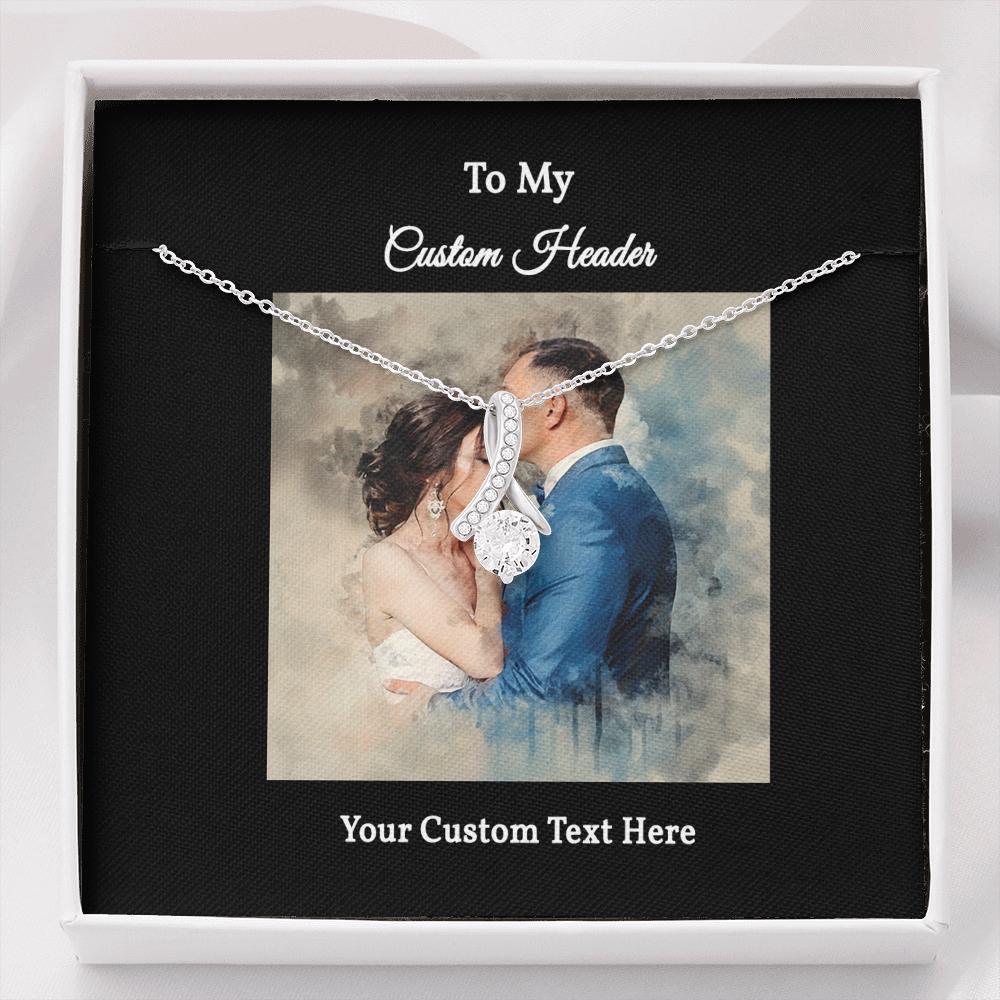 Elegant Necklace with a Personalized Portrait