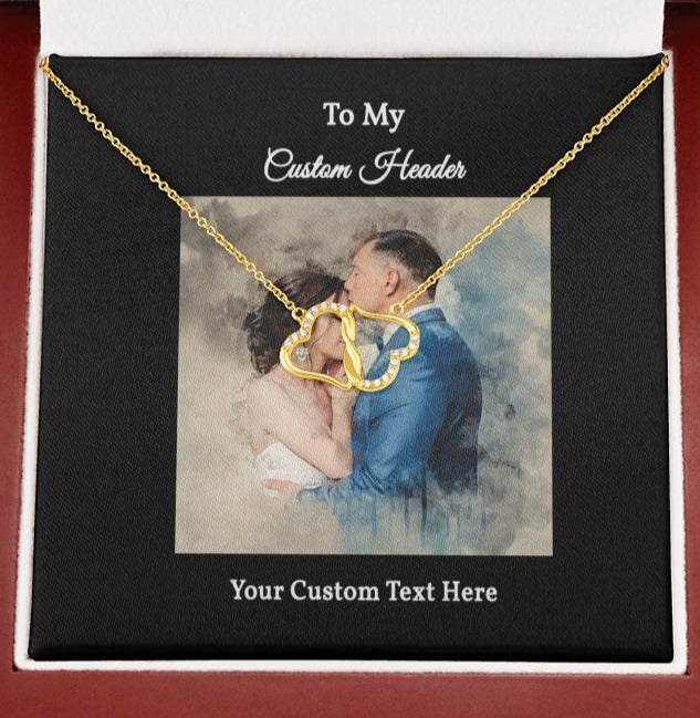 Everlasting Love Necklace with a Personalized Portrait