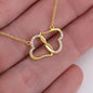 Stunning Gold Hearts Everlasting Love Necklace for Mother of the Bride