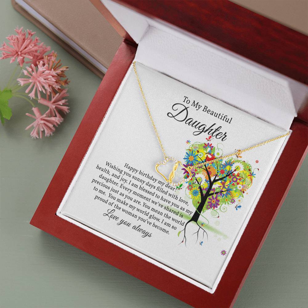 Stunning Everlasting Love Necklace for Daughter's Birthday from Mom or Dad