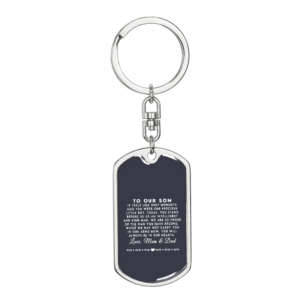Keychain for Son, To Our Son Gift