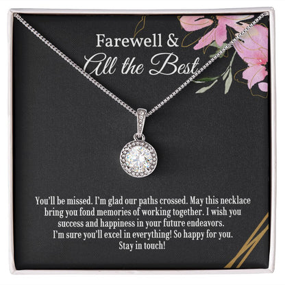 Coworker Farewell Necklace, Gift For Female College