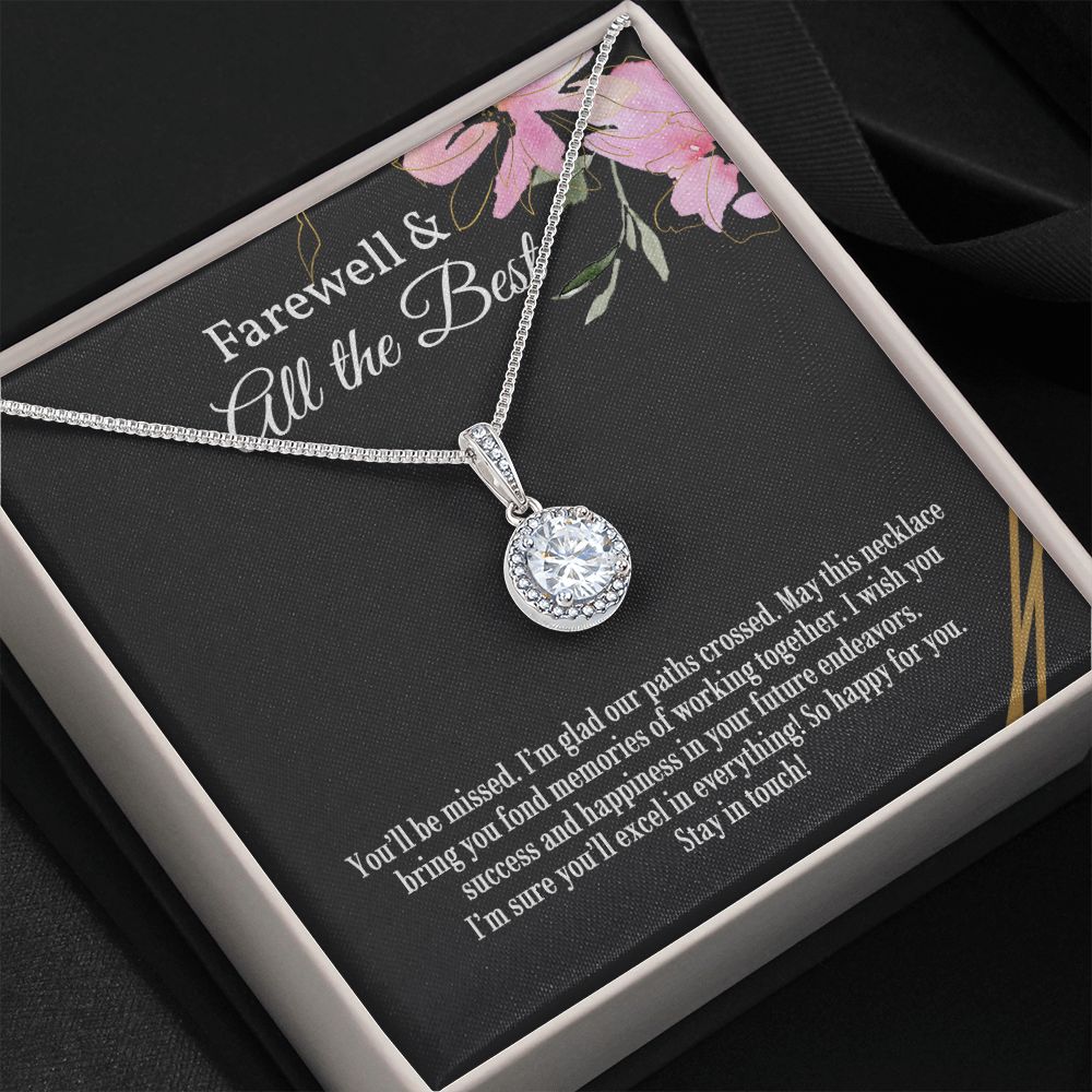 Coworker Farewell Necklace, Gift For Female College
