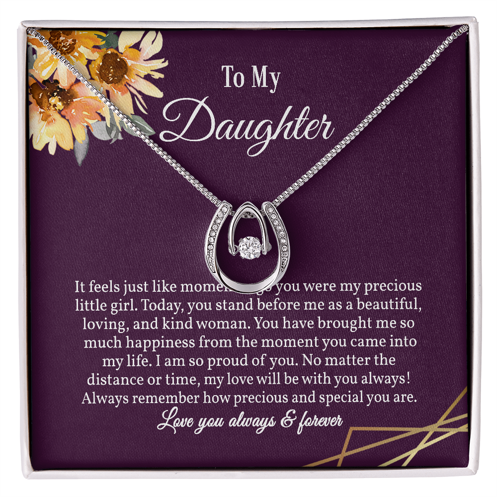 To My Daughter Necklace Gift, Daughter Necklace, Jewelry for Daughter