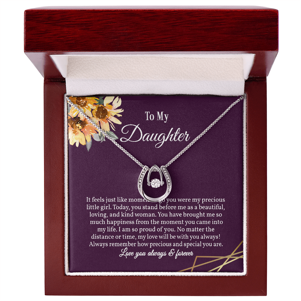 To My Daughter Necklace Gift, Daughter Necklace, Jewelry for Daughter