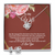 Elegant Love Knot Earring and Necklace Set for Wife