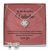 Elegant Love Knot Earring and Necklace Set for Wife