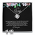 Elegant Love Knot Earring and Necklace Set for Wife