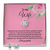 Elegant Love Knot Earring and Necklace Set for Wife