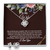 Elegant Love Knot Earring and Necklace Set for Wife