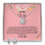 Elegant Love Knot Earring and Necklace Set for Wife