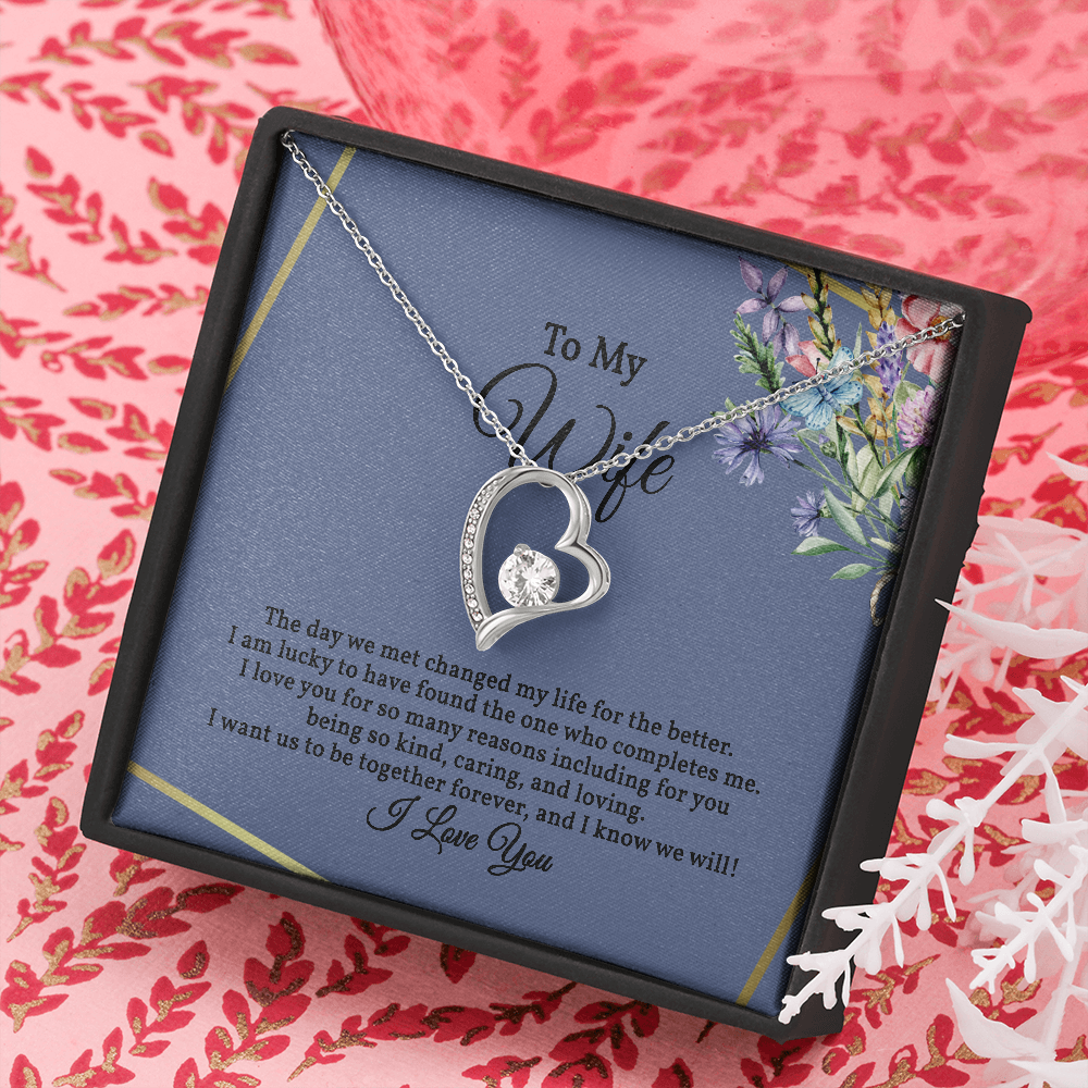Heart Pendant Necklace for Wife