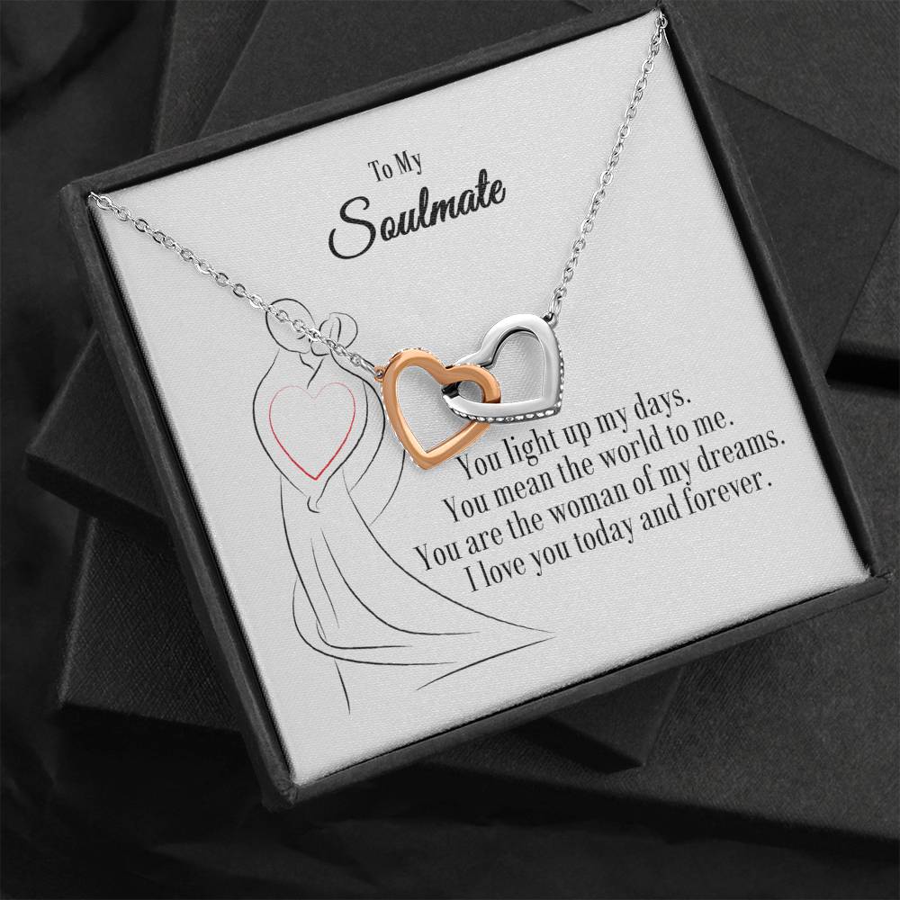 Two Hearts Gift for Her, Soulmate Gift