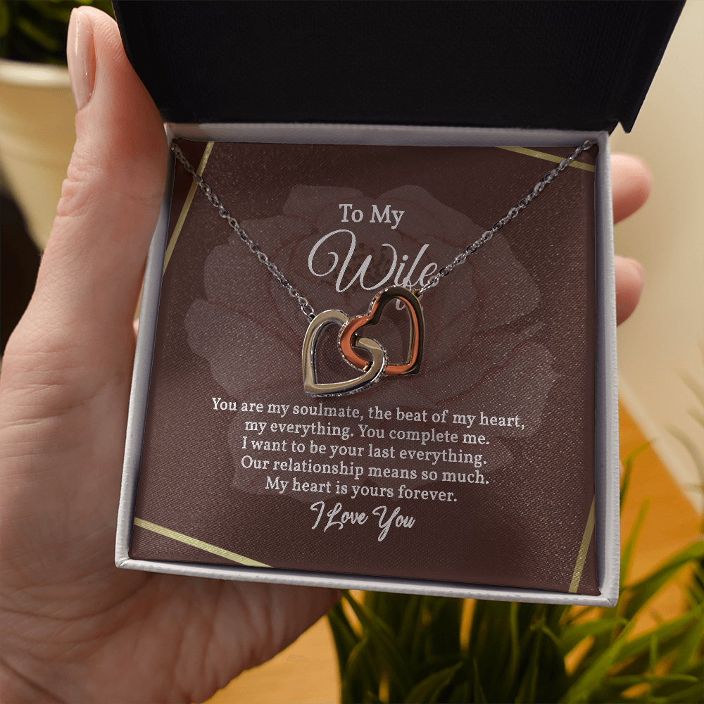 Interlocking Hearts Gift for Wife