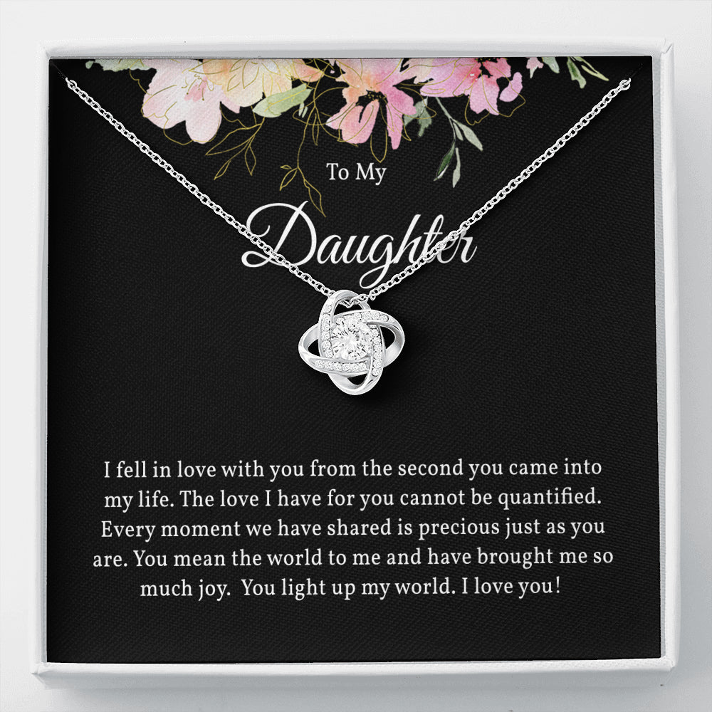 Stunning Love Knot Necklace for Daughter