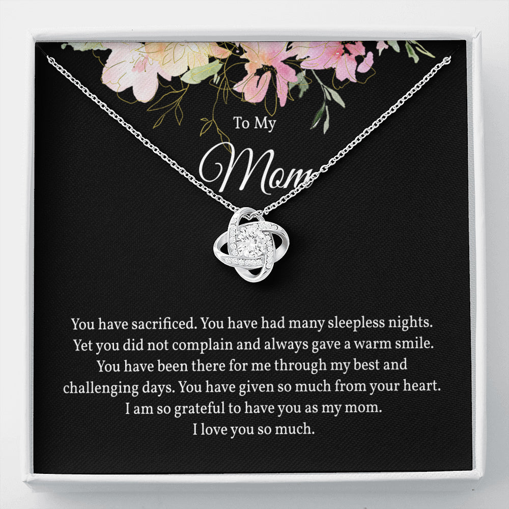 Stunning Love Knot Necklace for Mom