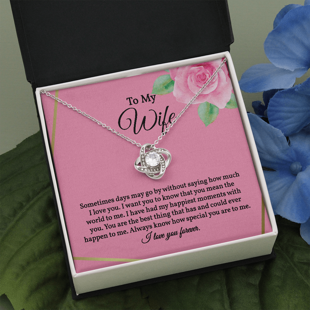 Love Knot Necklace for Wife