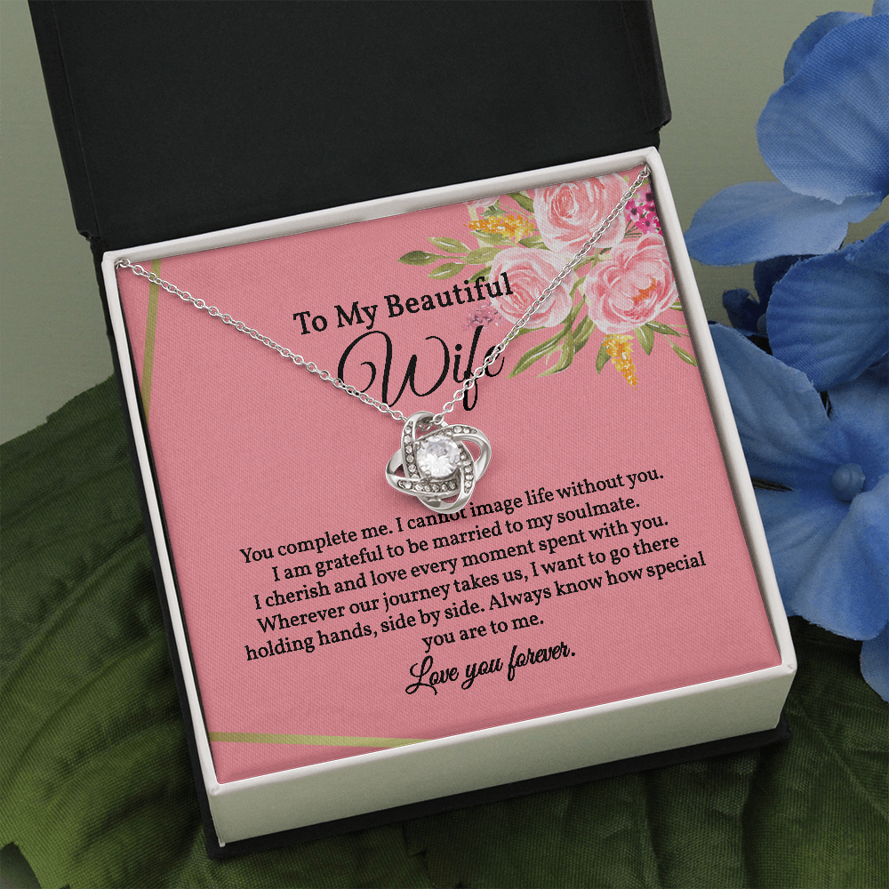 Stunning Love Knot Pendant Necklace for Wife