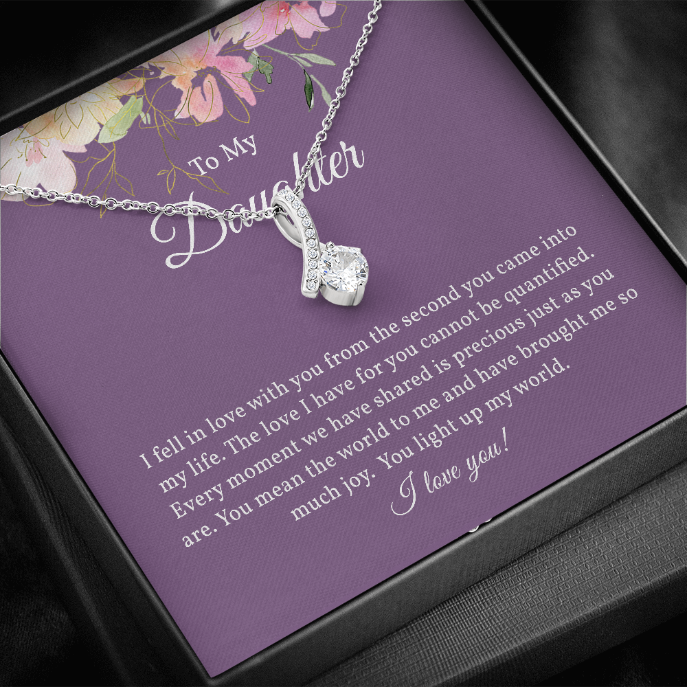 Petite Ribbon Necklace Gift for Daughter